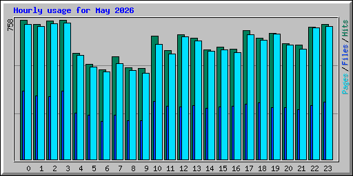 Hourly usage for May 2026